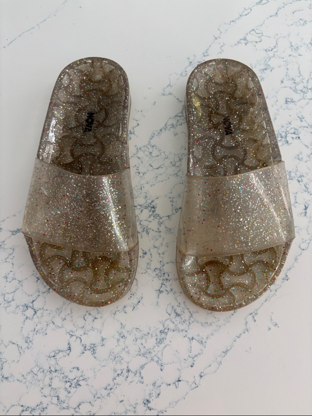 Fashion Nova Glitter Slides